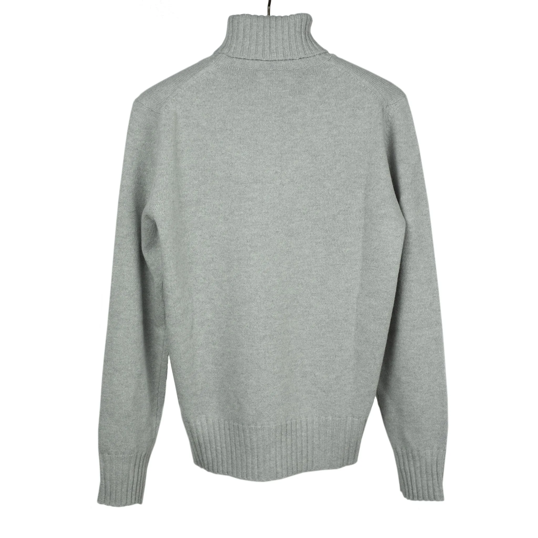 AAmintore fine gauge wool turtleneck sweater in light grey (restock)