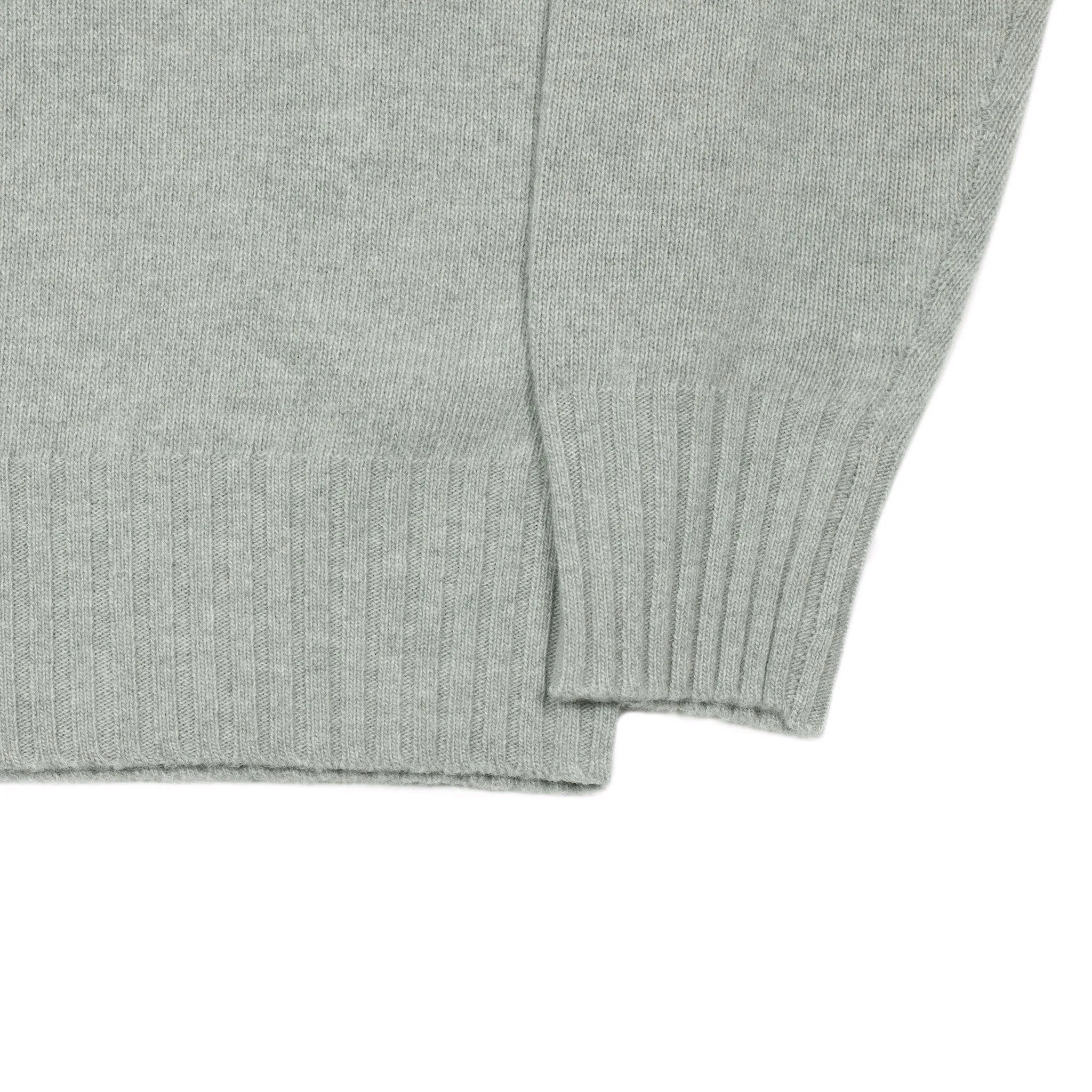 AAmintore fine gauge wool turtleneck sweater in light grey (restock)