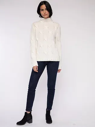 Alashan Cashmere | Modern Cable Pullover | Women's