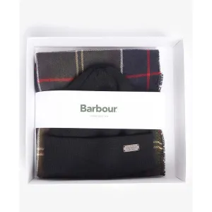 Barbour Swinton Beanie & Galingale Scarf Gift Set - Classic