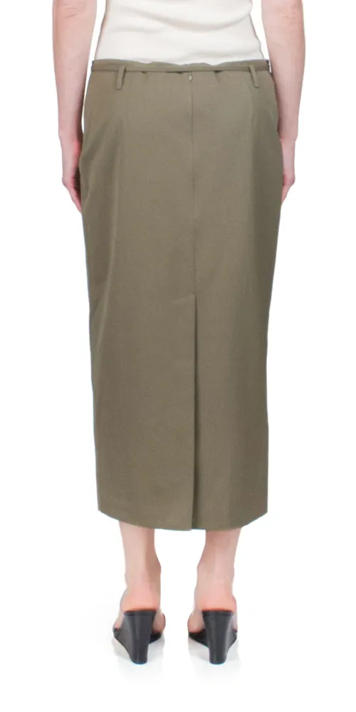 Belted Pencil Skirt