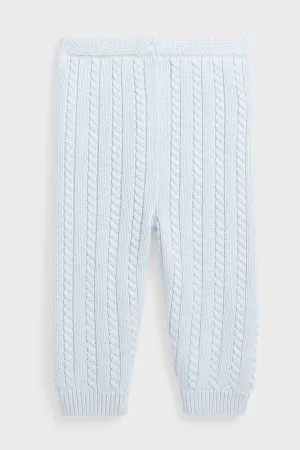 Beryl Blue Organic Cotton Sweater Pant