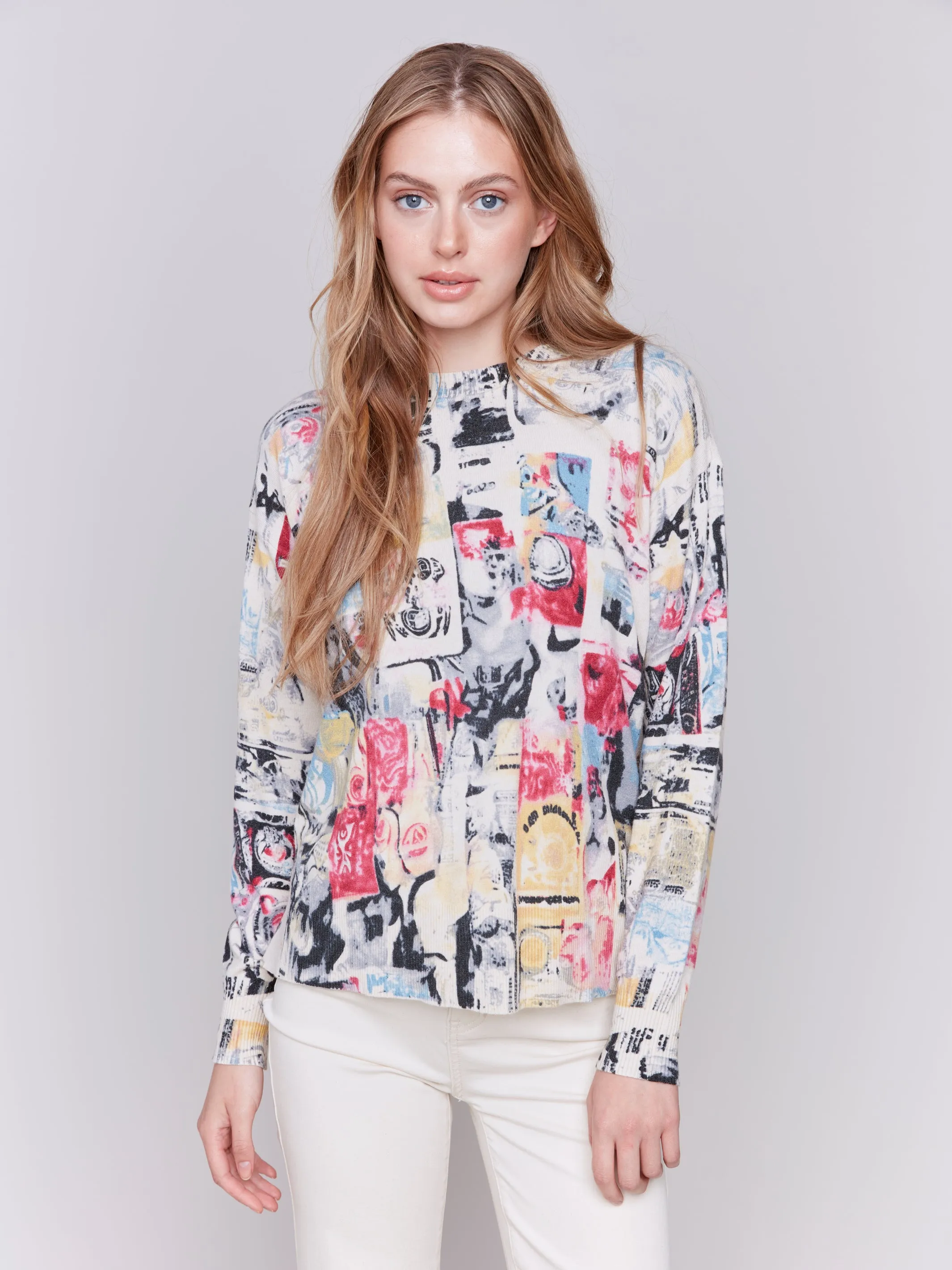 Charlie B Cartoon print Sweater