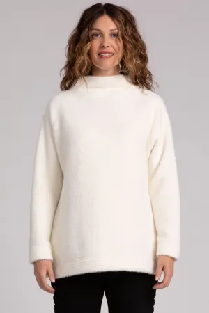 Cozy Funnel Neck Pullover | Ivory