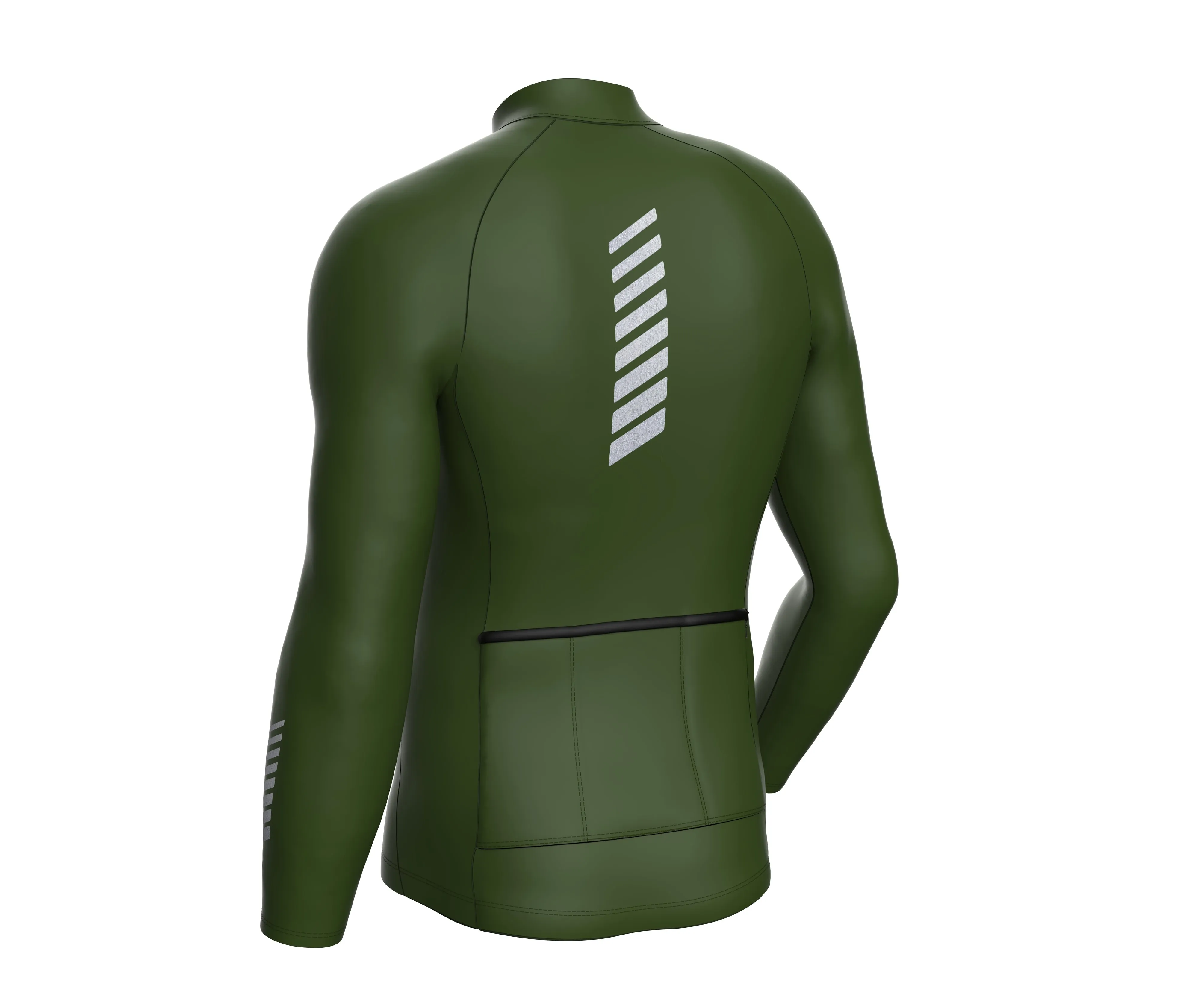 Cycling Olive Thermal Jersey