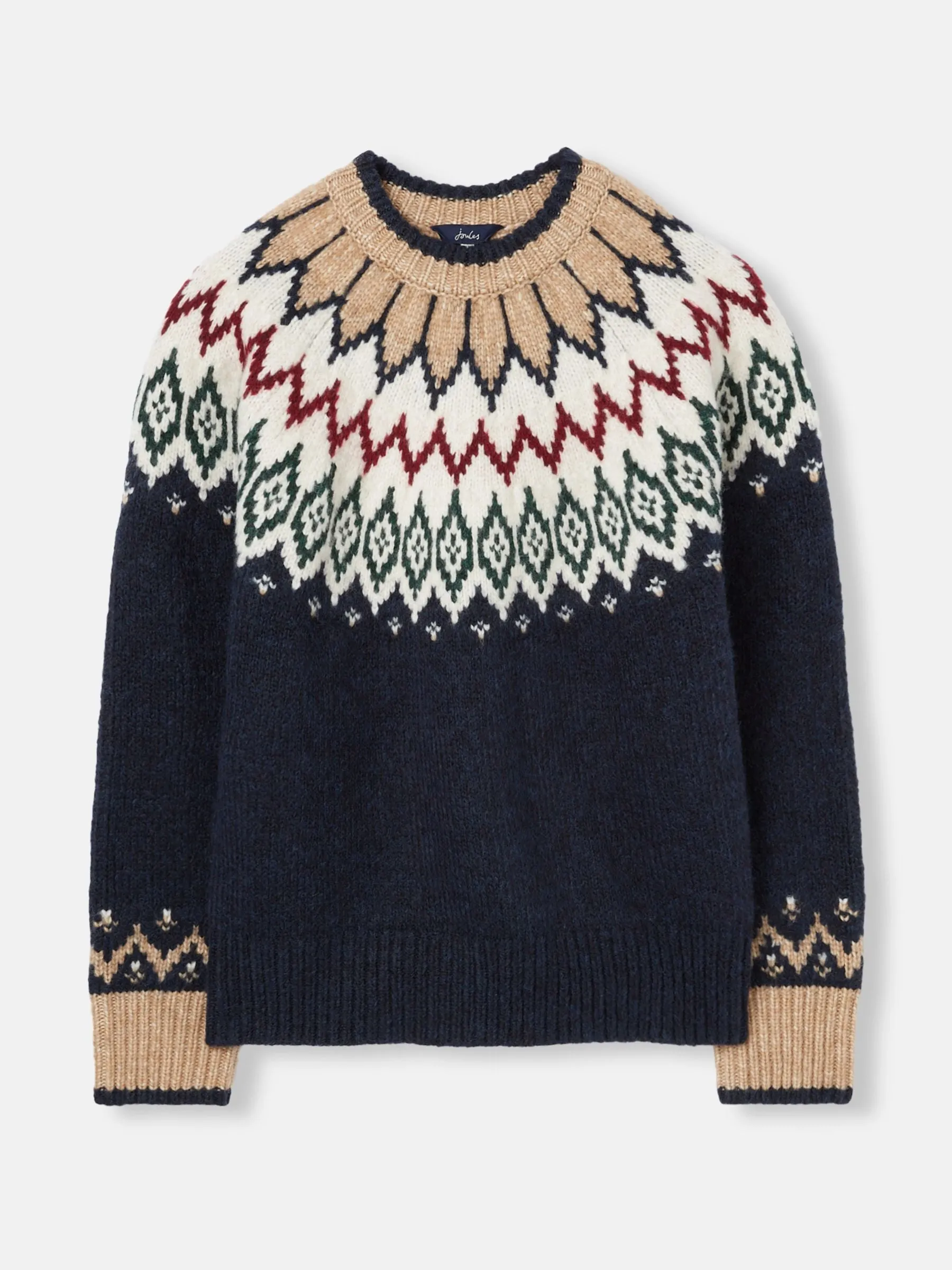 Etta Fair Isle Jumper - Navy