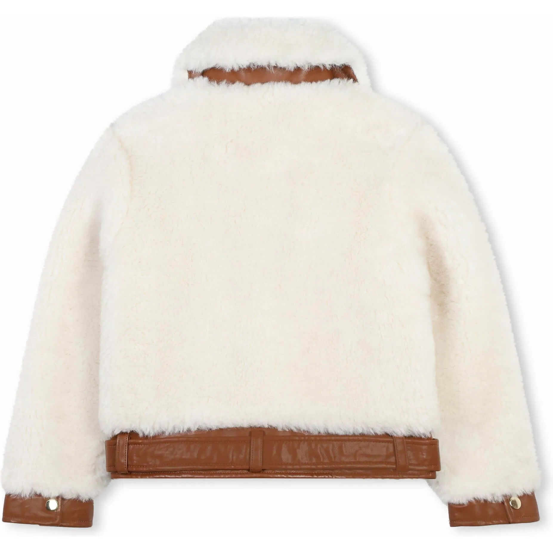 Girls Faux Fur Bomber Jacket