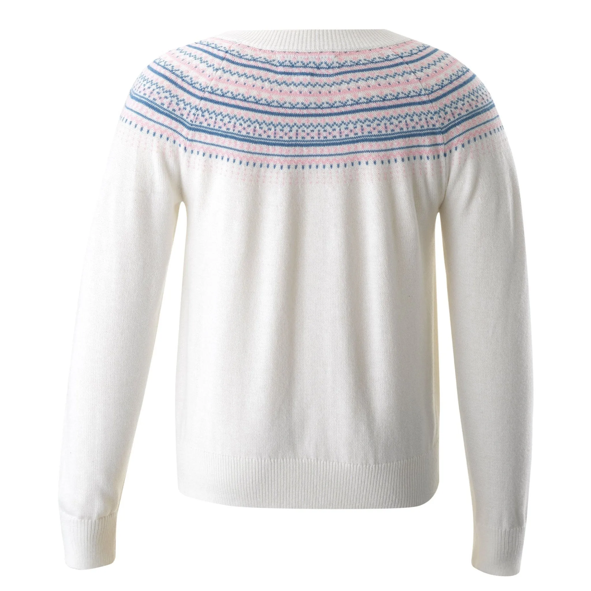 Girls Ivory Fairisle Sweater