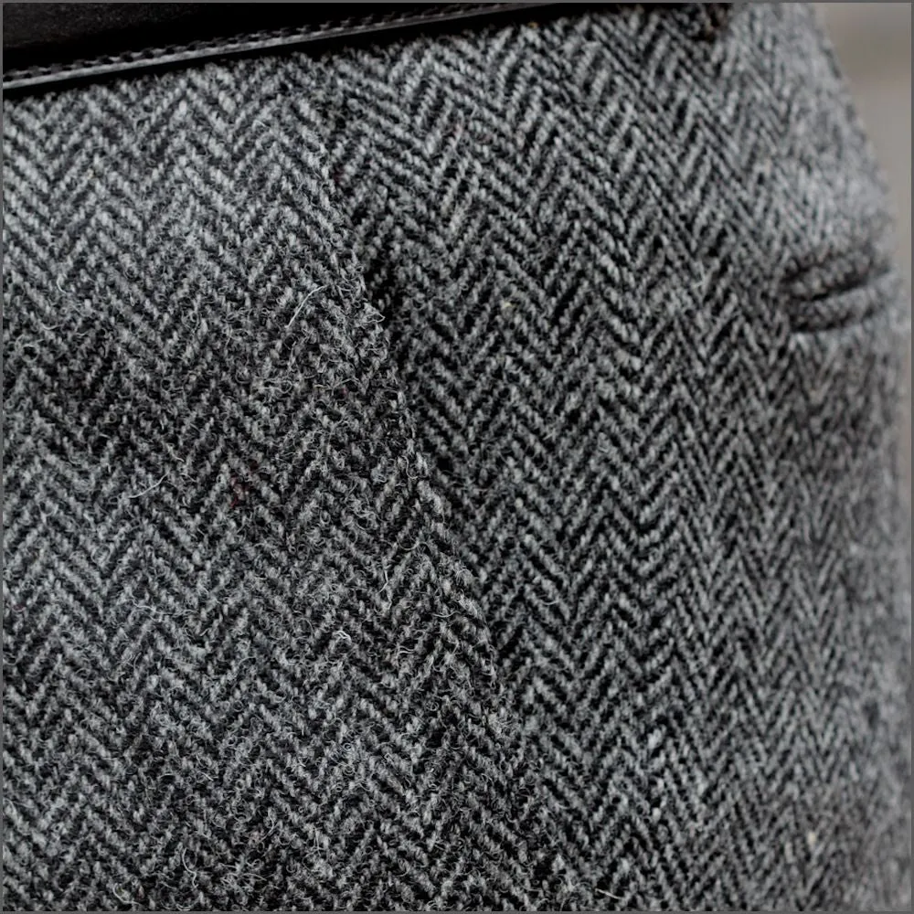 Harris Tweed Grey Herringbone 3pic Suit>