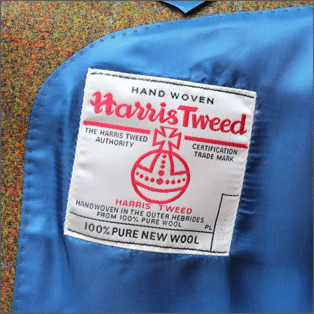 Harris Tweed Rust Check Jacket>>