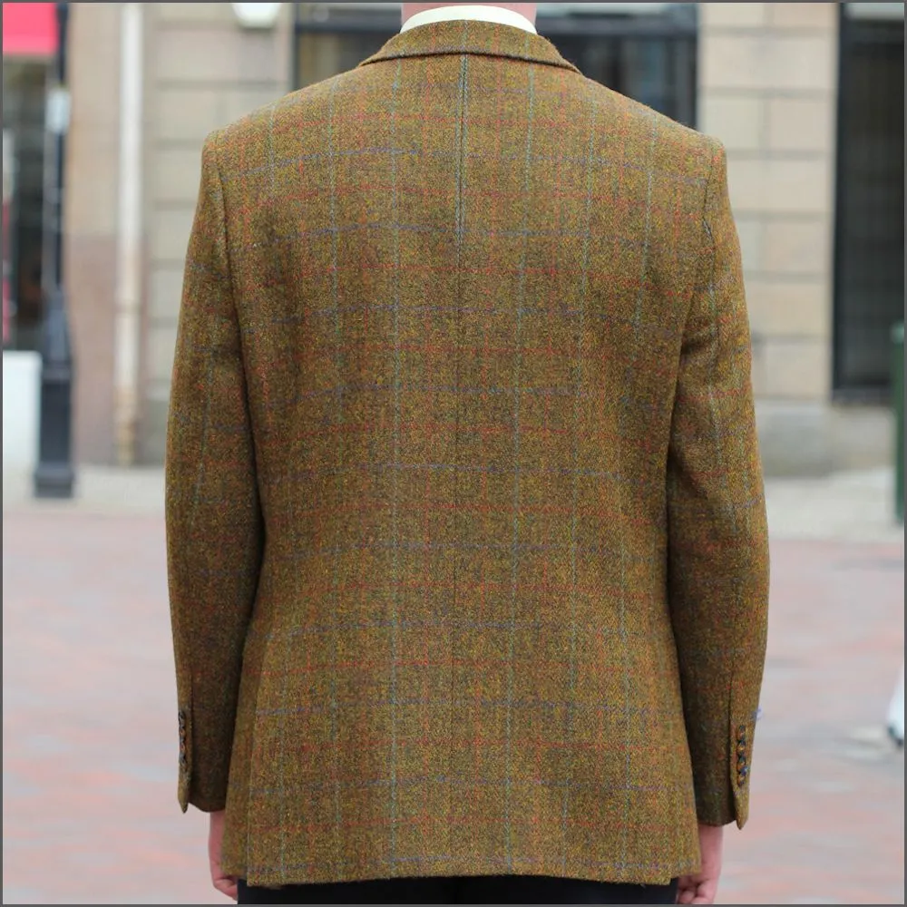 Harris Tweed Rust Check Jacket>>