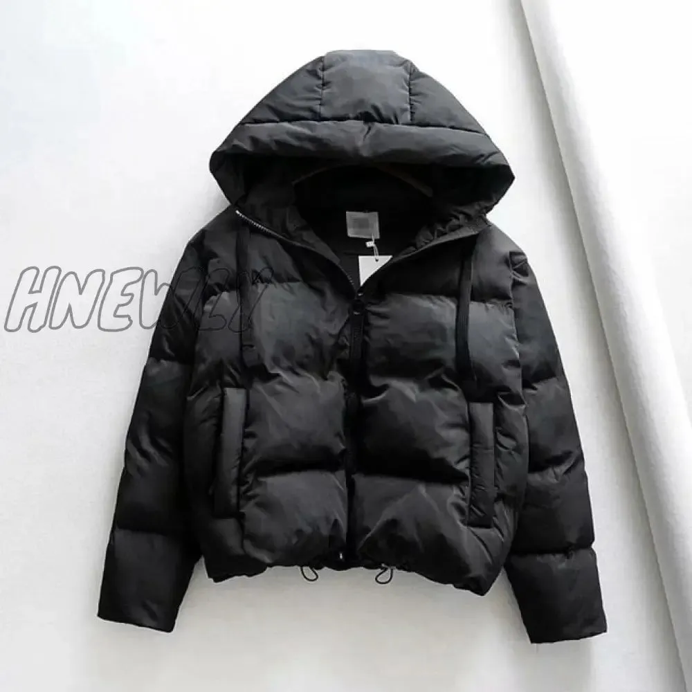 Hnewly Cotton Padded Jacket Winter Hooded Parkas Woman Warm Down Jacket Large Size Woman Coat Thicken Women Casual Women Puffer Jacket