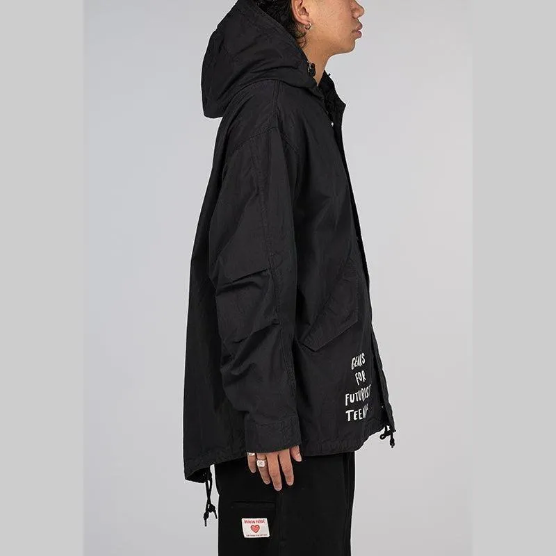 Hooded Coat - Black