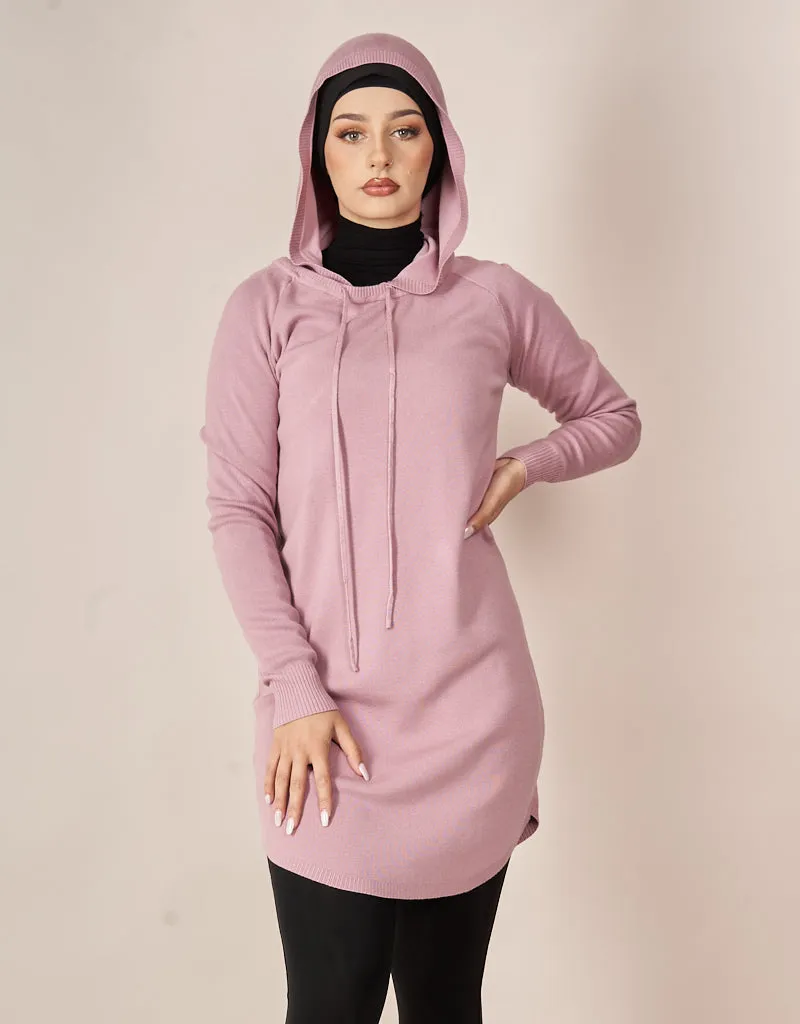 Hooded Loop Knit Top