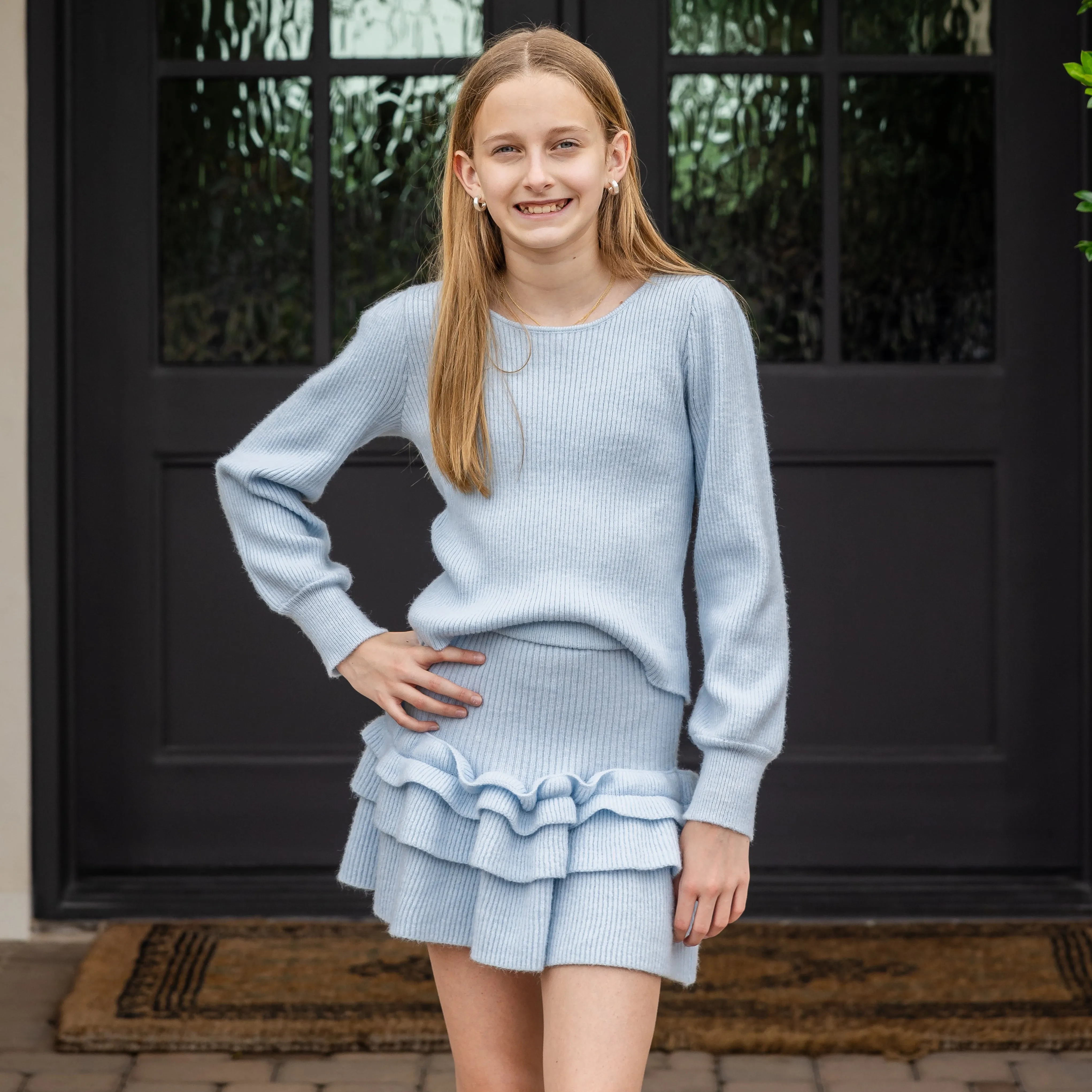 Jane Girls Sweater - Sky Blue