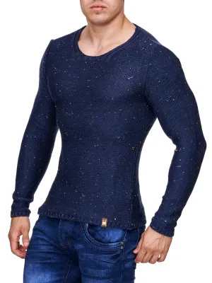 K&D Men Stylish Space Sweatshirt - Blue