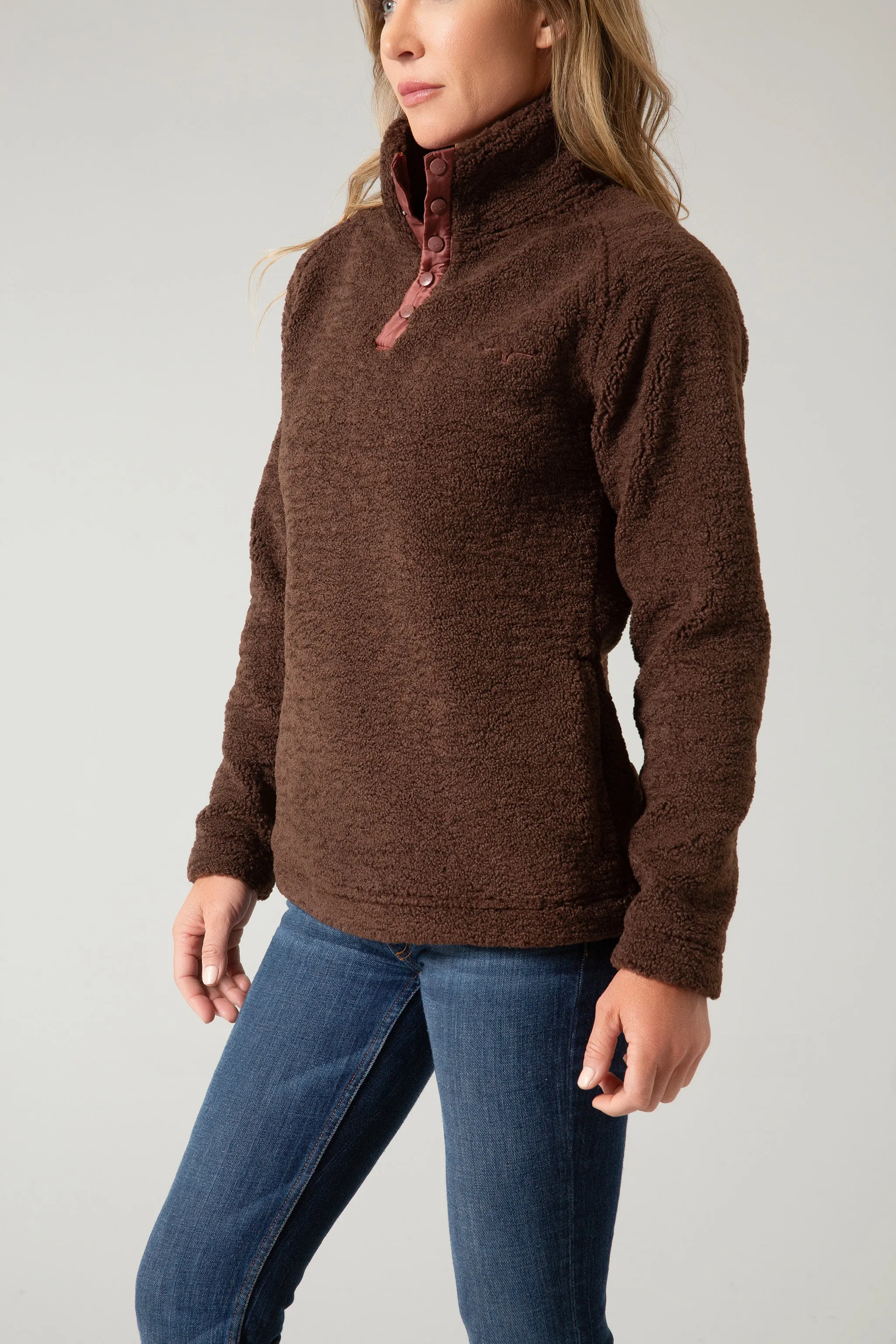 Kimes Ranch Women's Dark Brown Fozzie Pullover