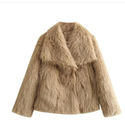 Ladies' Chic Faux Fox Jacket