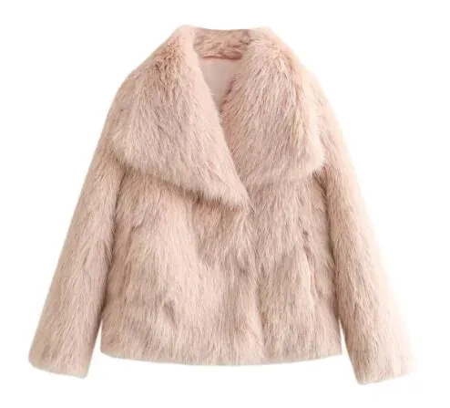 Ladies' Chic Faux Fox Jacket