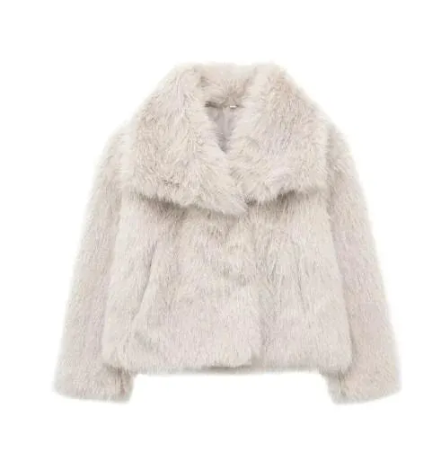 Ladies' Chic Faux Fox Jacket