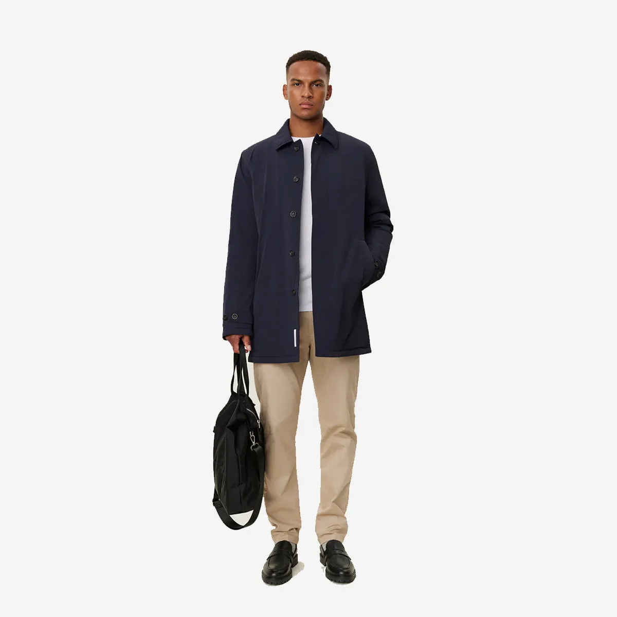 Malcolm Padded Mac Coat 2.0 - Navy