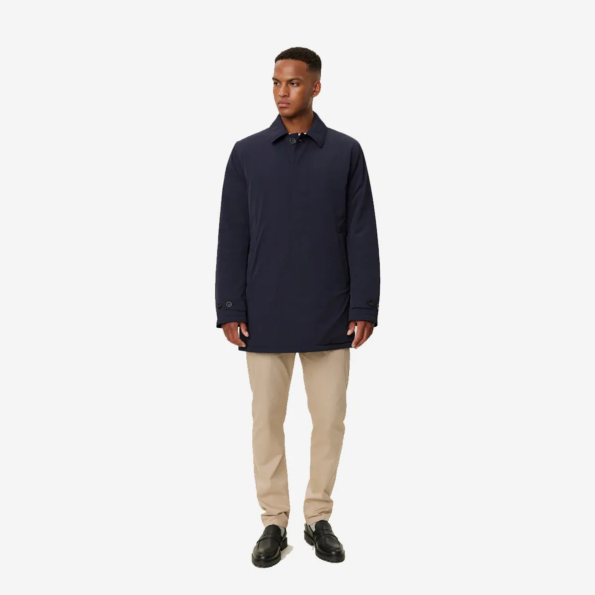 Malcolm Padded Mac Coat 2.0 - Navy