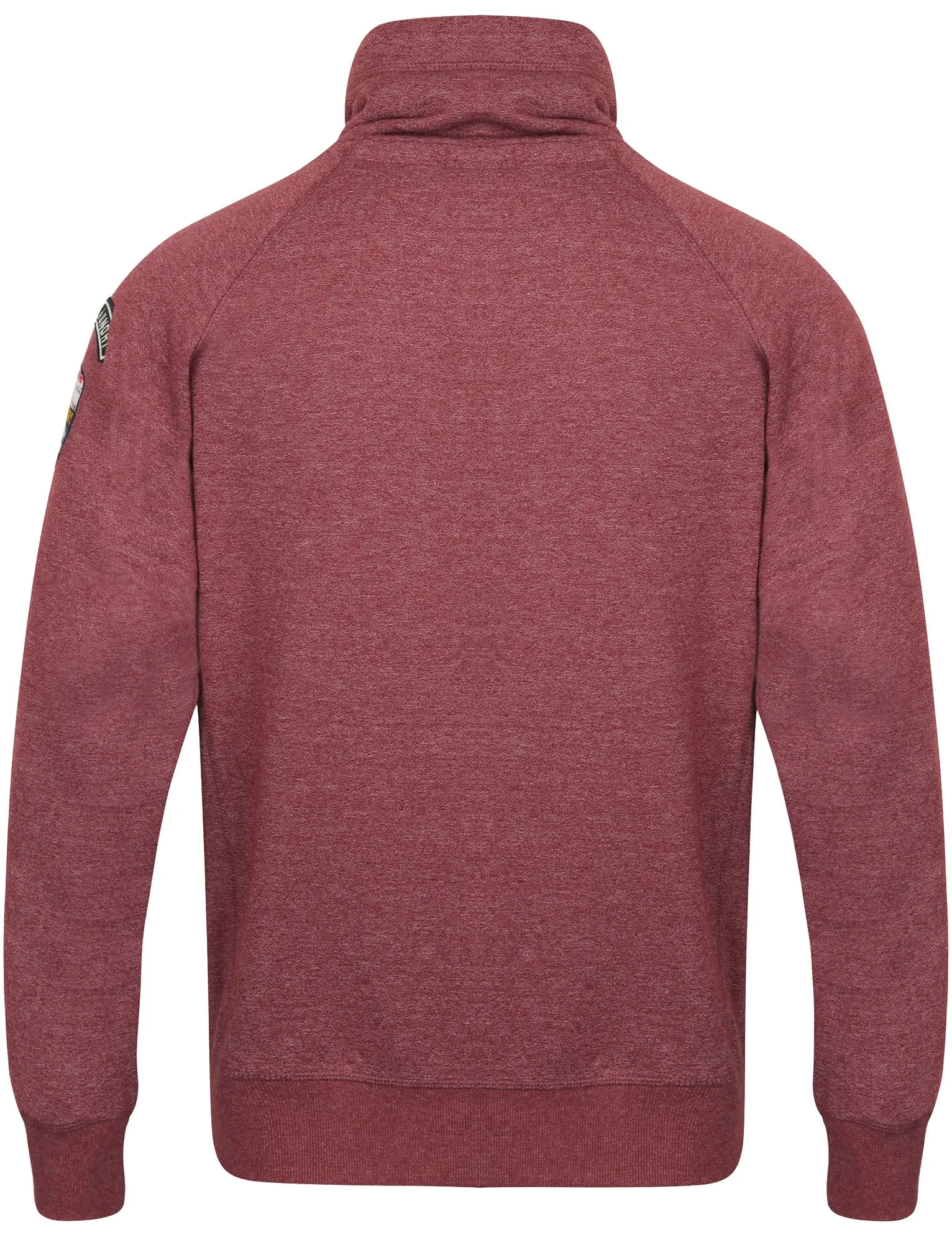 Maplewood Funnel Neck Pullover Hoodie in Oxblood / Egg Shell  - Tokyo Laundry