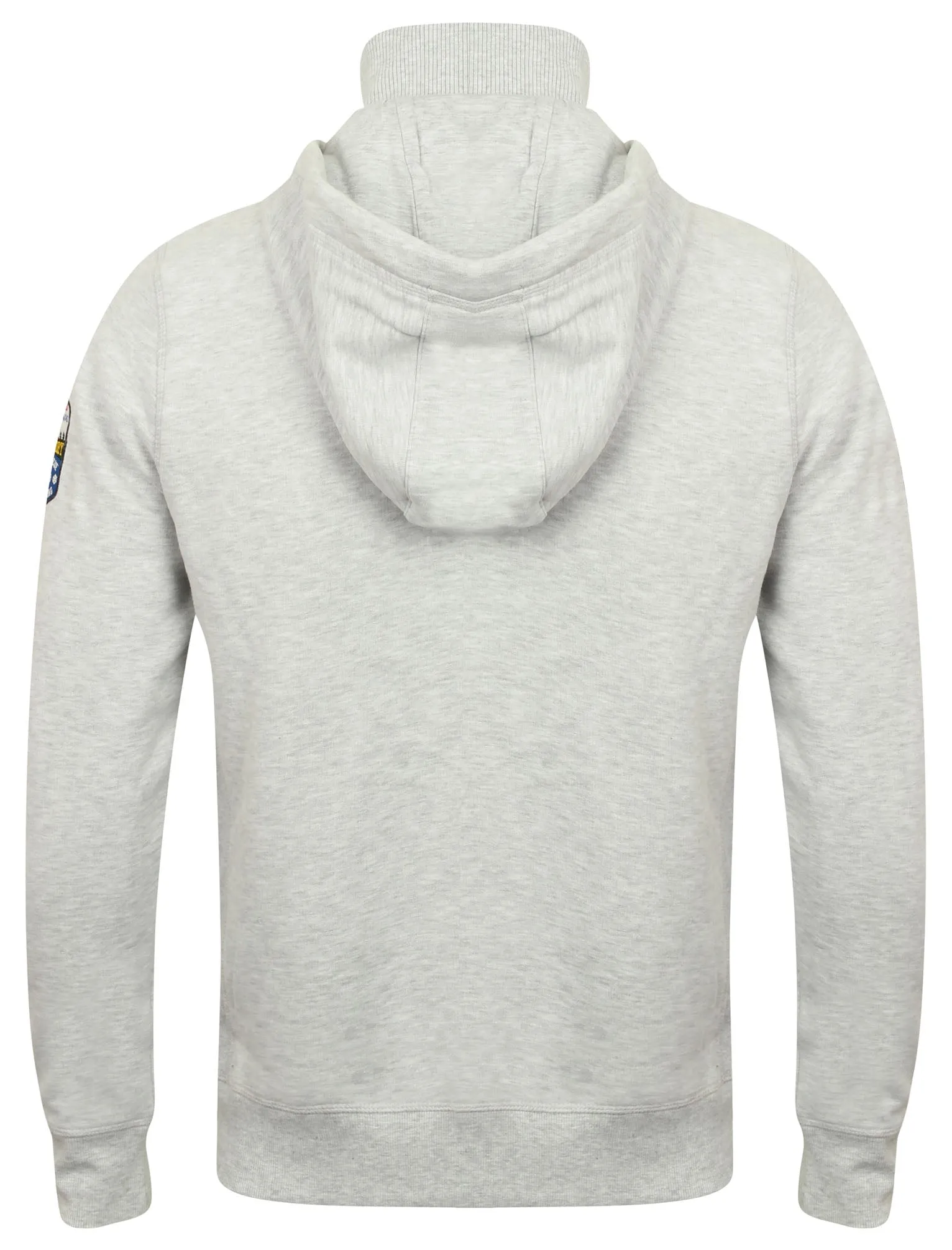 Mcclain Pullover Hoodie with Funnel Neck in Ice Grey Marl - Tokyo Laundry