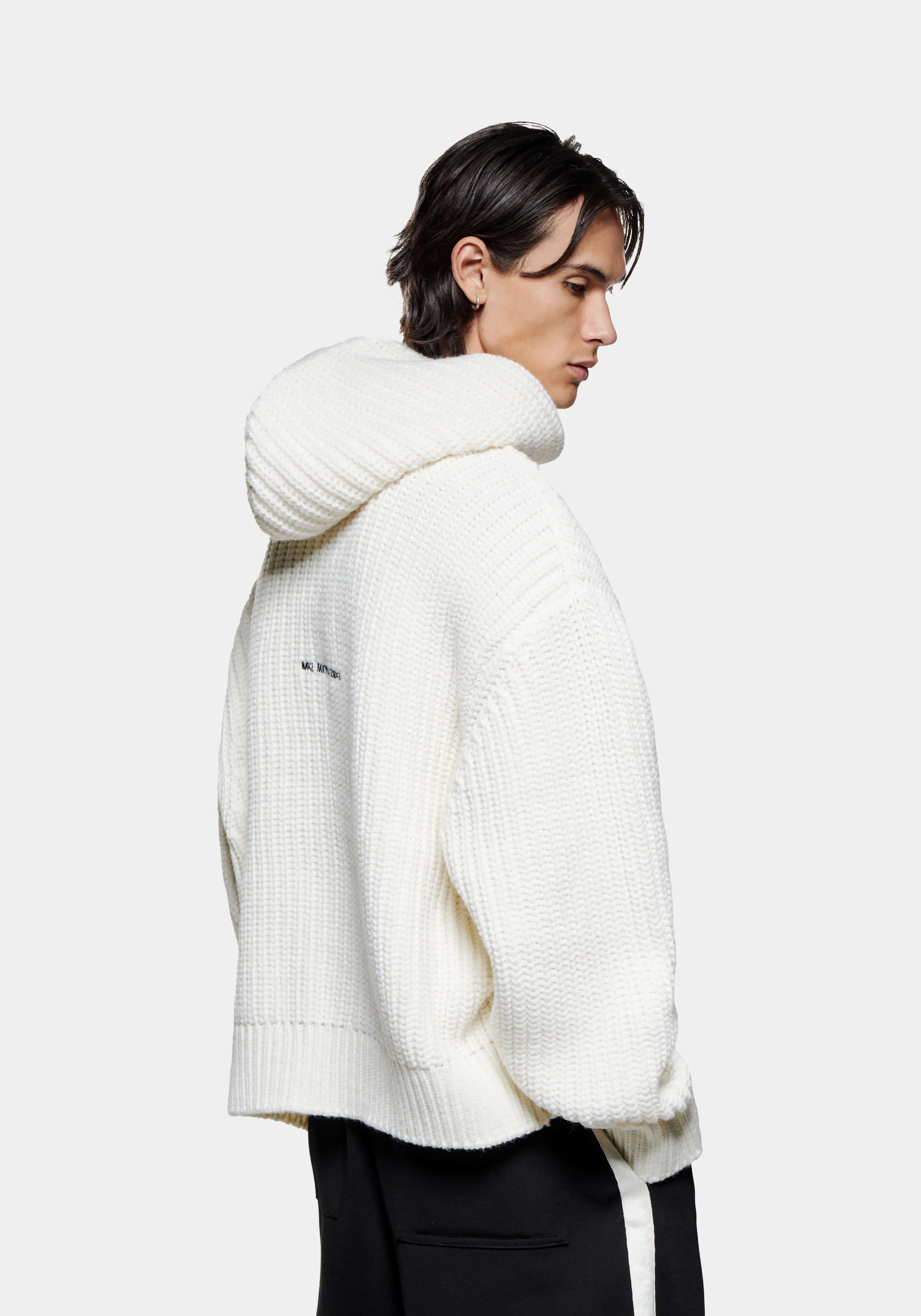 MKI CHUNKY RIB KNIT HOODY