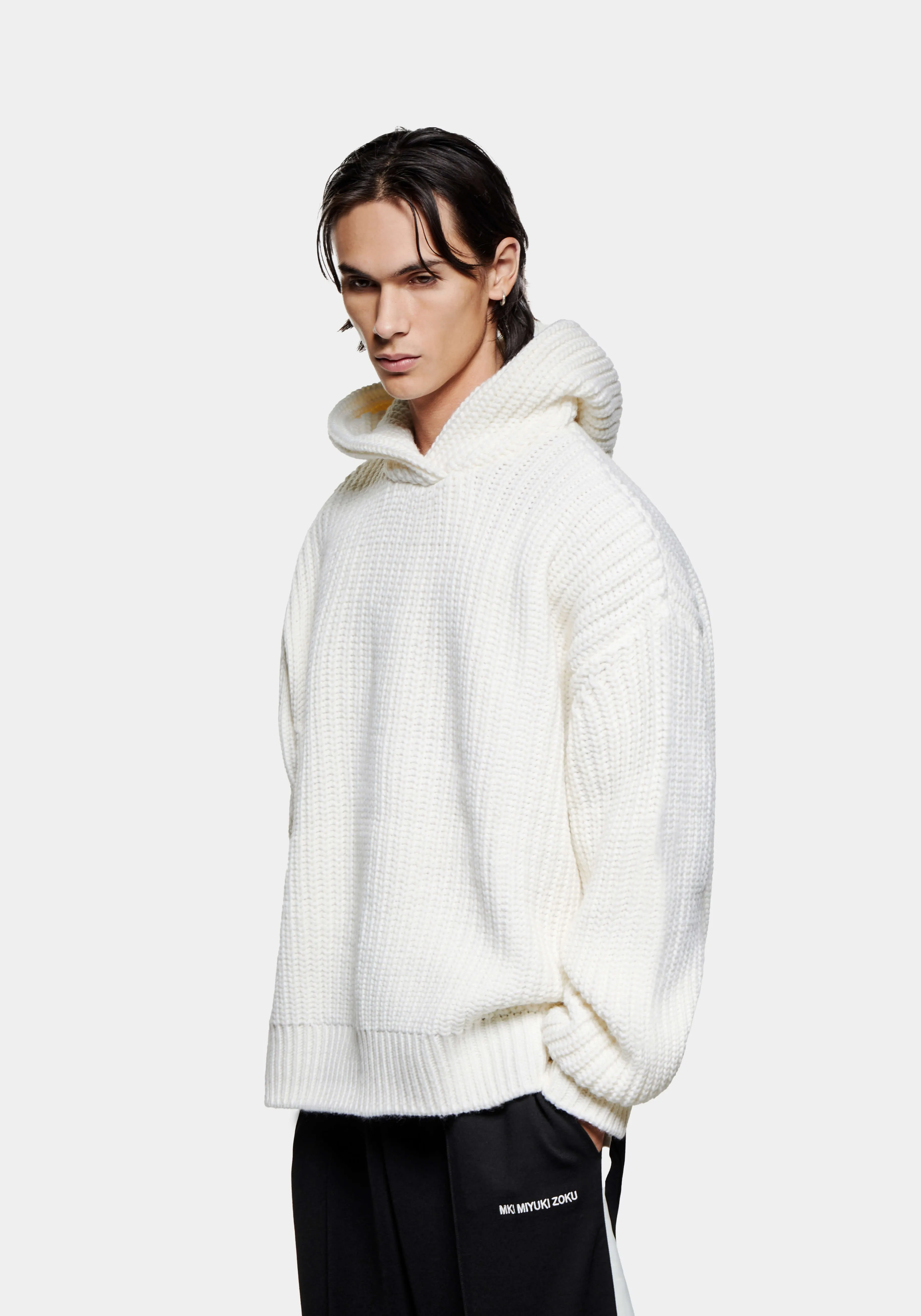 MKI CHUNKY RIB KNIT HOODY