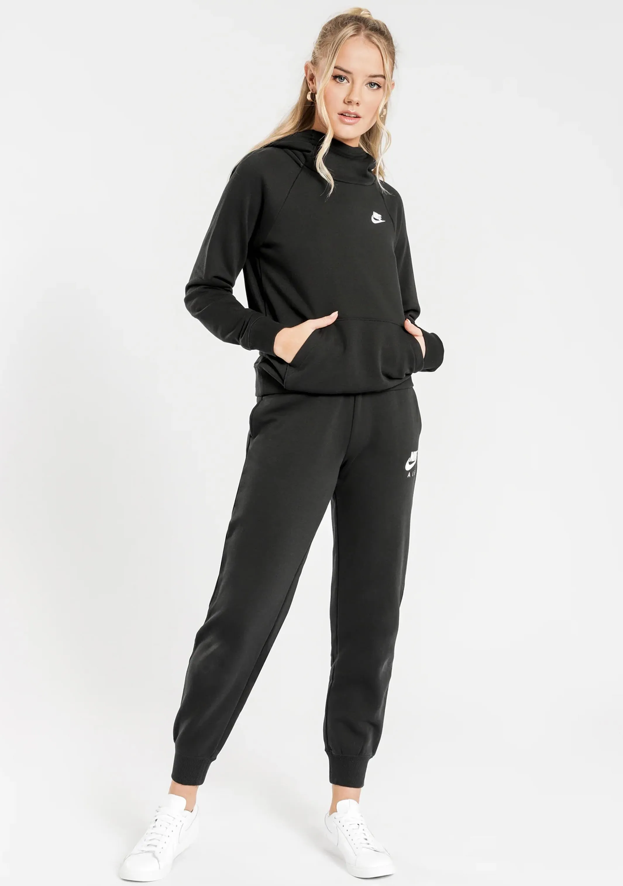 Nike Womens Sportswear Essential Fleece Funnel-Neck Hoodie <br> BV4116-010