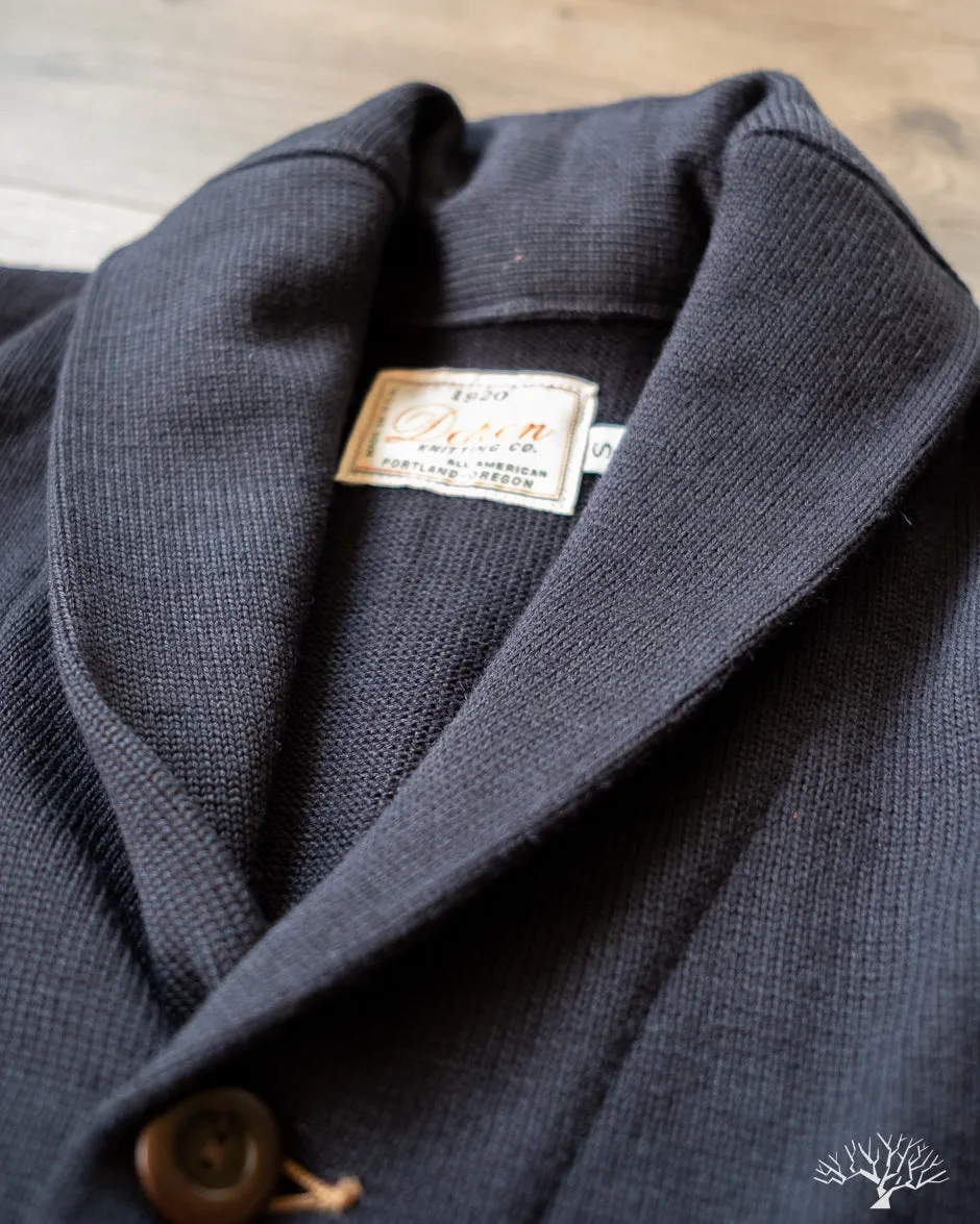 Oxford Shawl Sweater - Dark Navy (Modified)