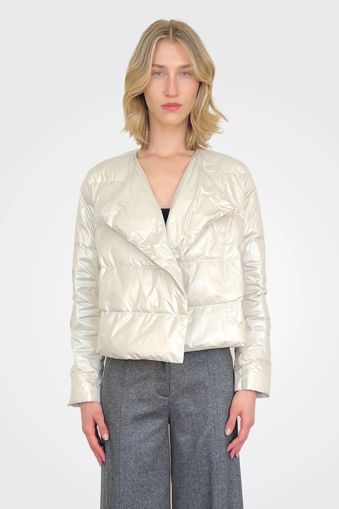 Padded Down Jacket - Pumice