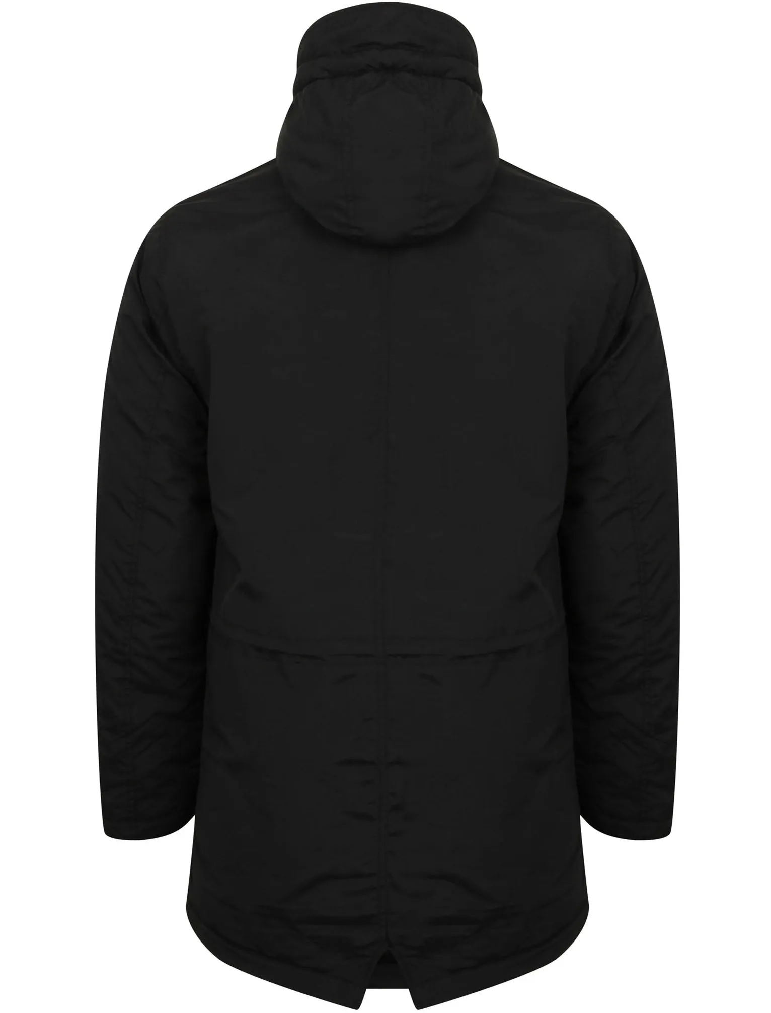 Patogonia Borg Lined Hooded Parka Coat in Black - Tokyo Laundry