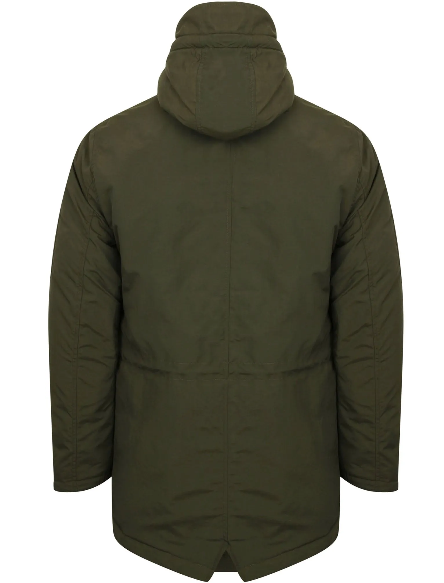 Patogonia Borg Lined Hooded Parka Coat in Rosin Khaki - Tokyo Laundry