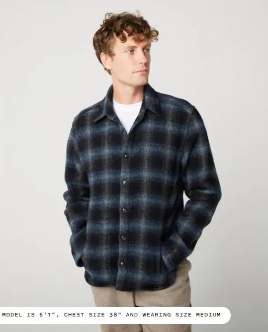 Peregrine Jacket Wool Overshirt Storm Check