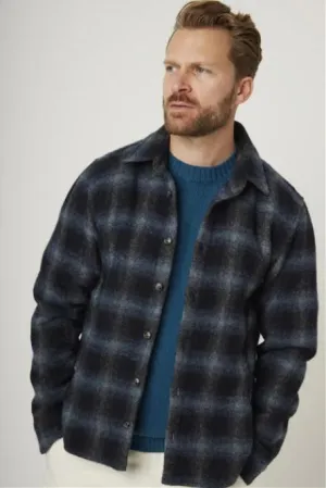 Peregrine Jacket Wool Overshirt Storm Check