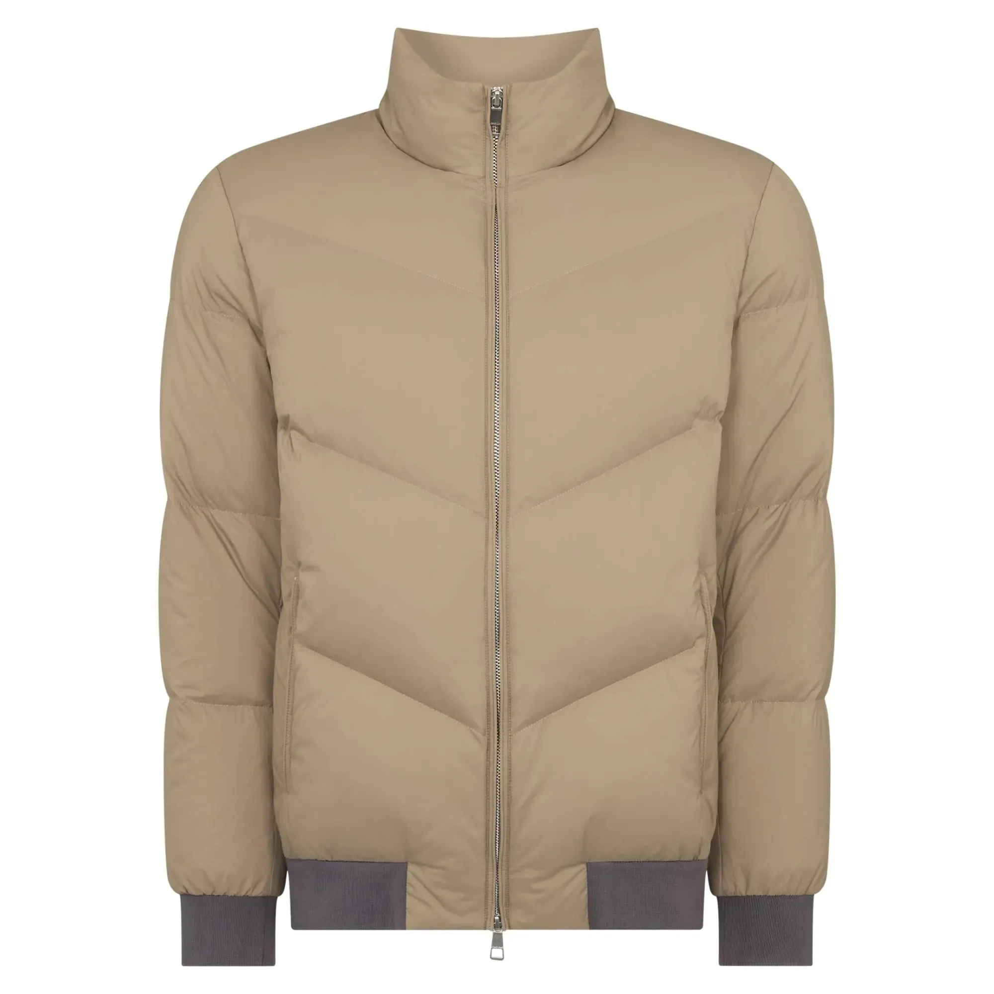 Ryker Taupe Padded Coat