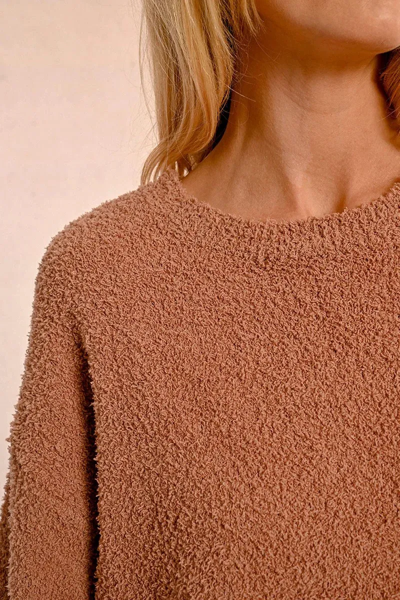 Soft Plush Sweater - Beige