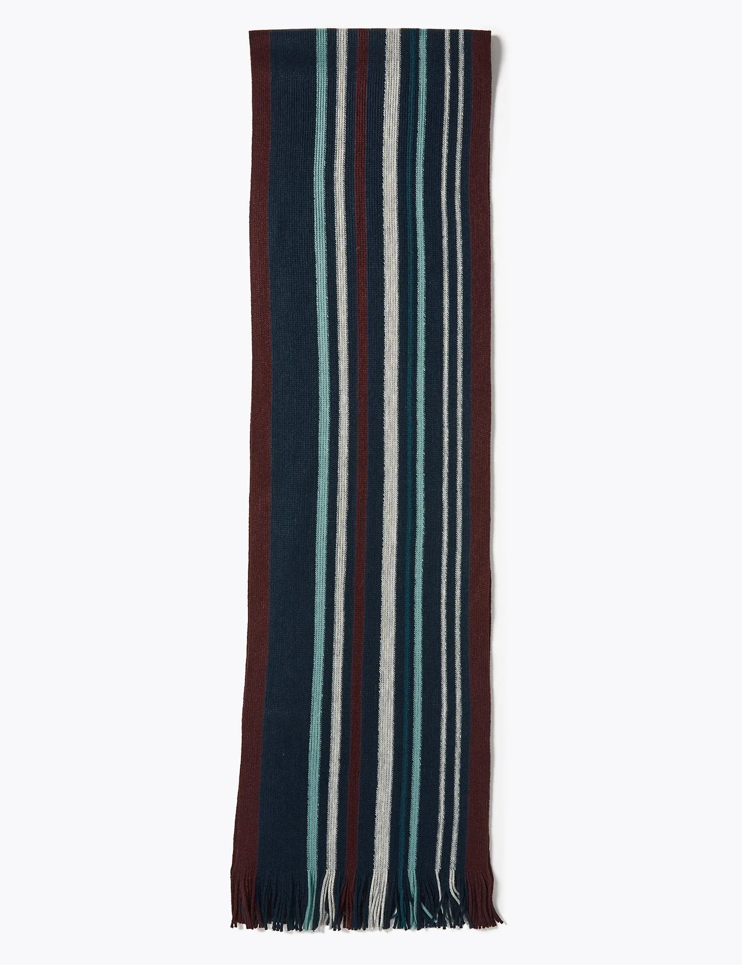 Striped Knitted Scarf