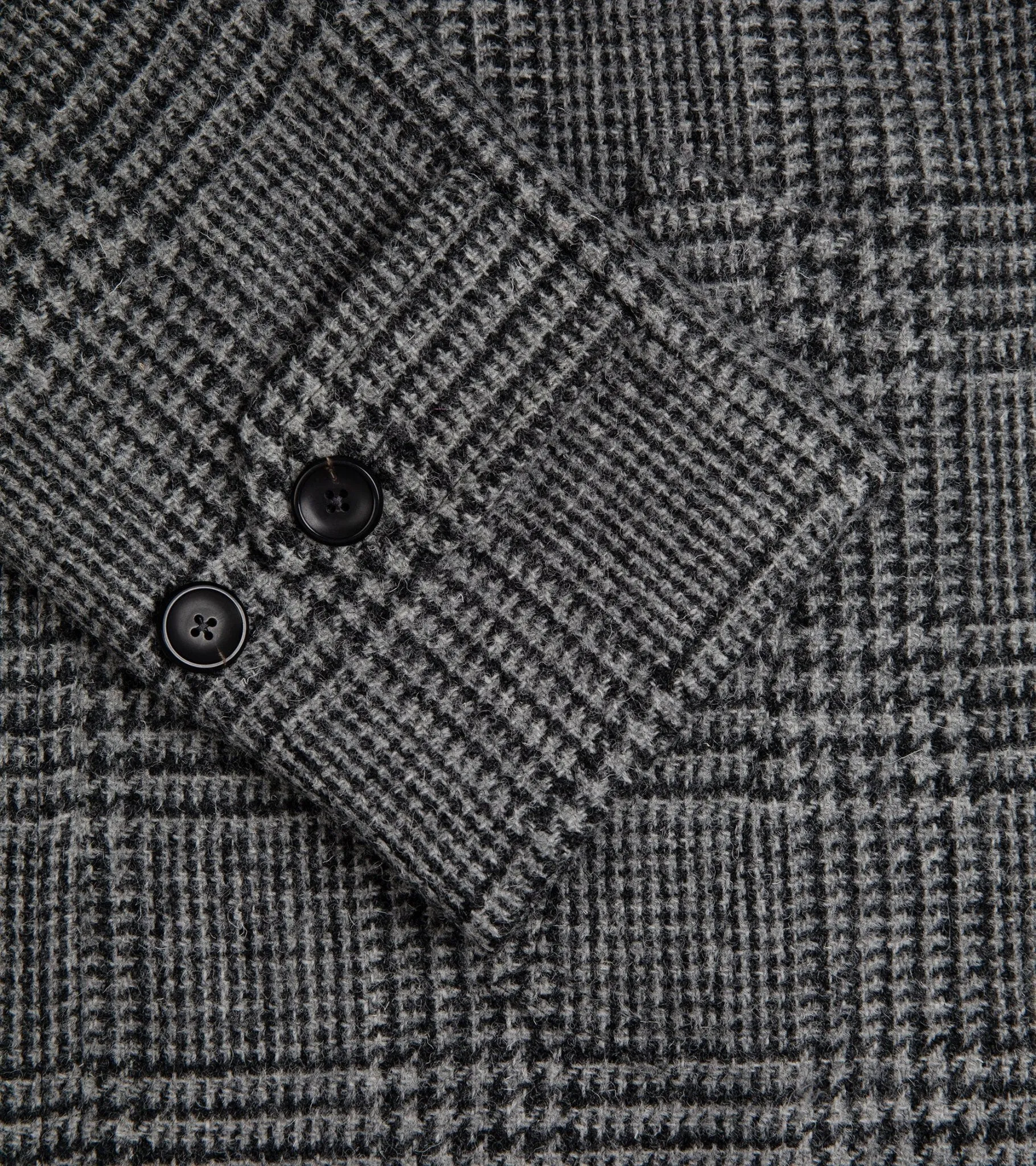 Trunk Devonshire Prince of Wales Harris Tweed Overcoat: Grey