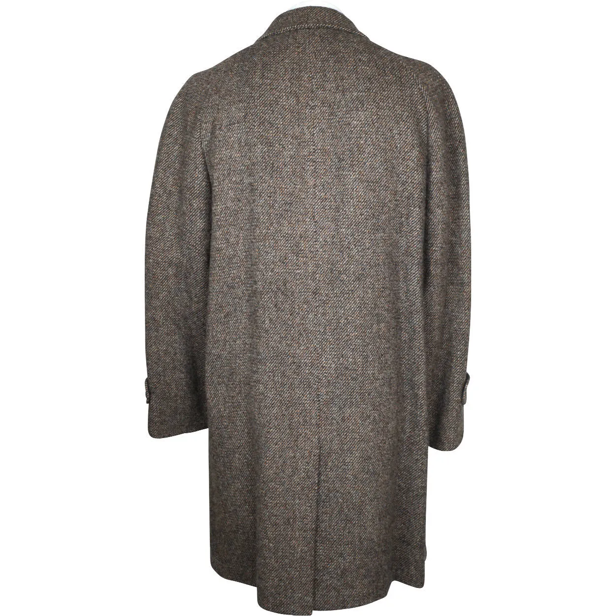 Vintage 1960s Harris Tweed Overcoat Size Mens Coat Size Medium