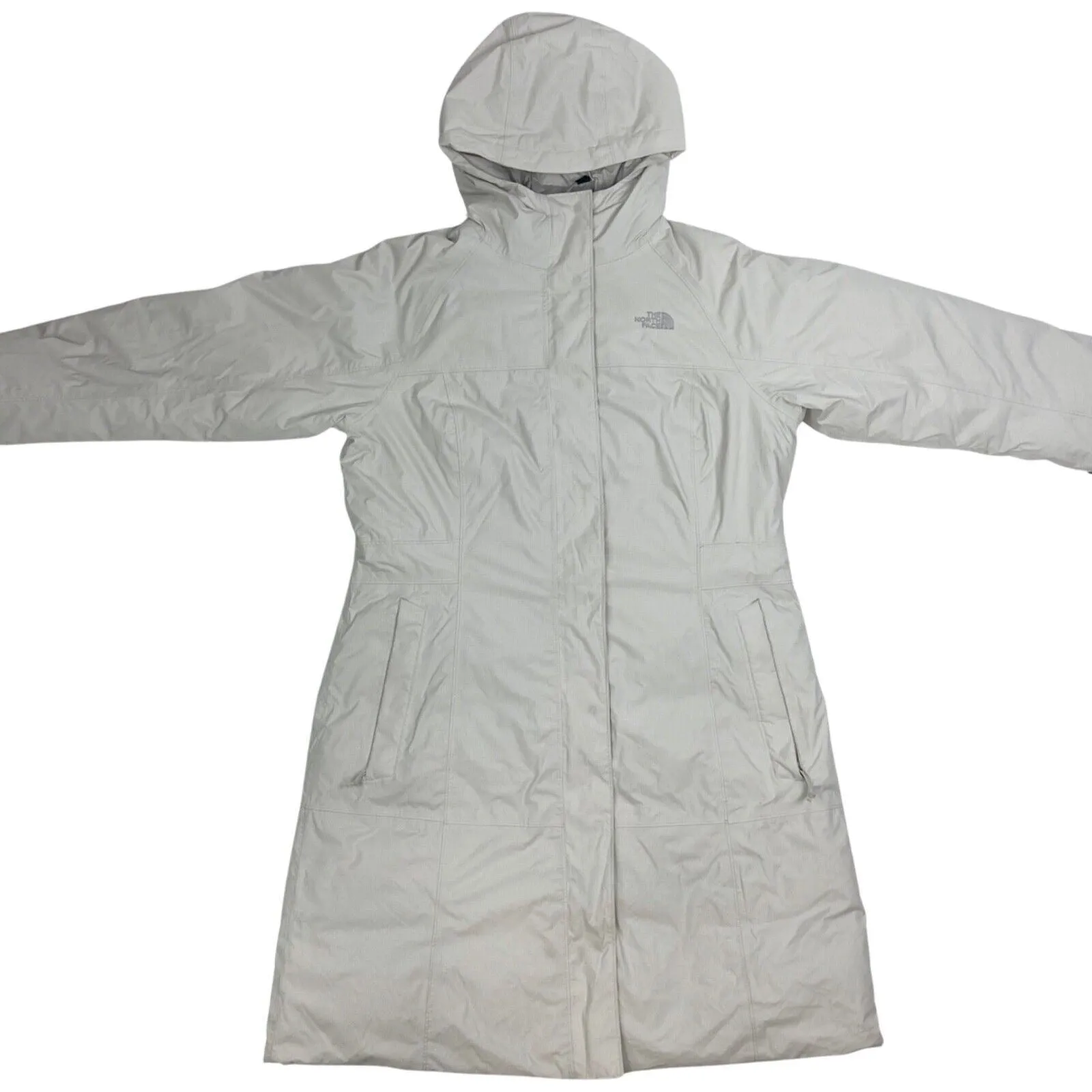 Vintage 2000s White Padded The North Face Waterproof Coat 12 M