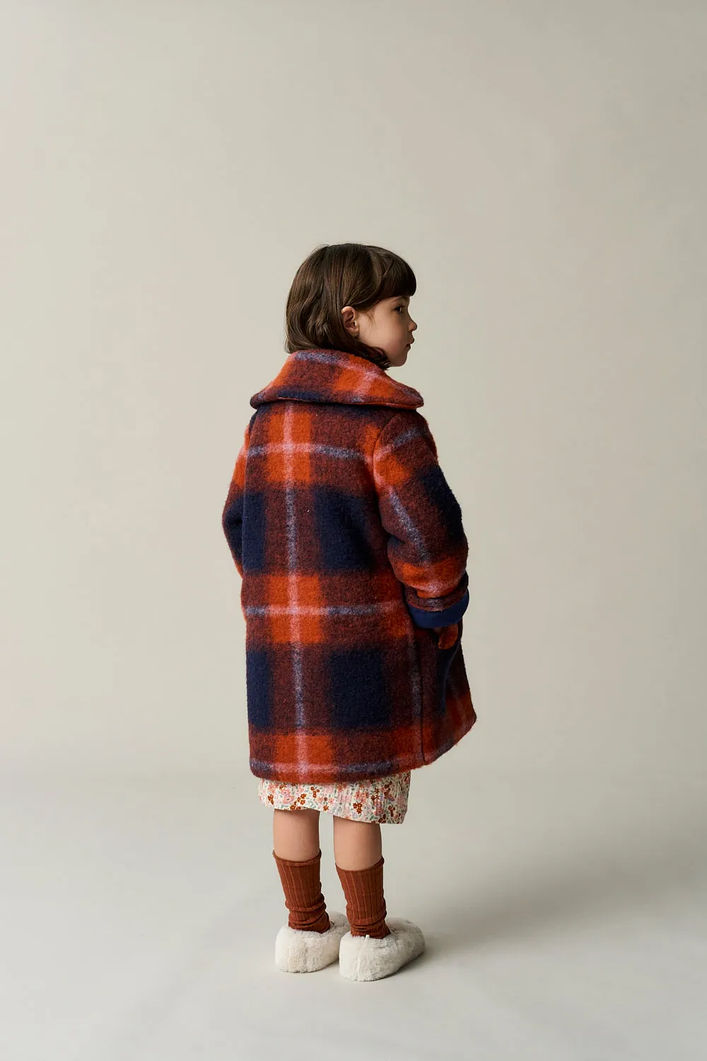 Warm plaid coat