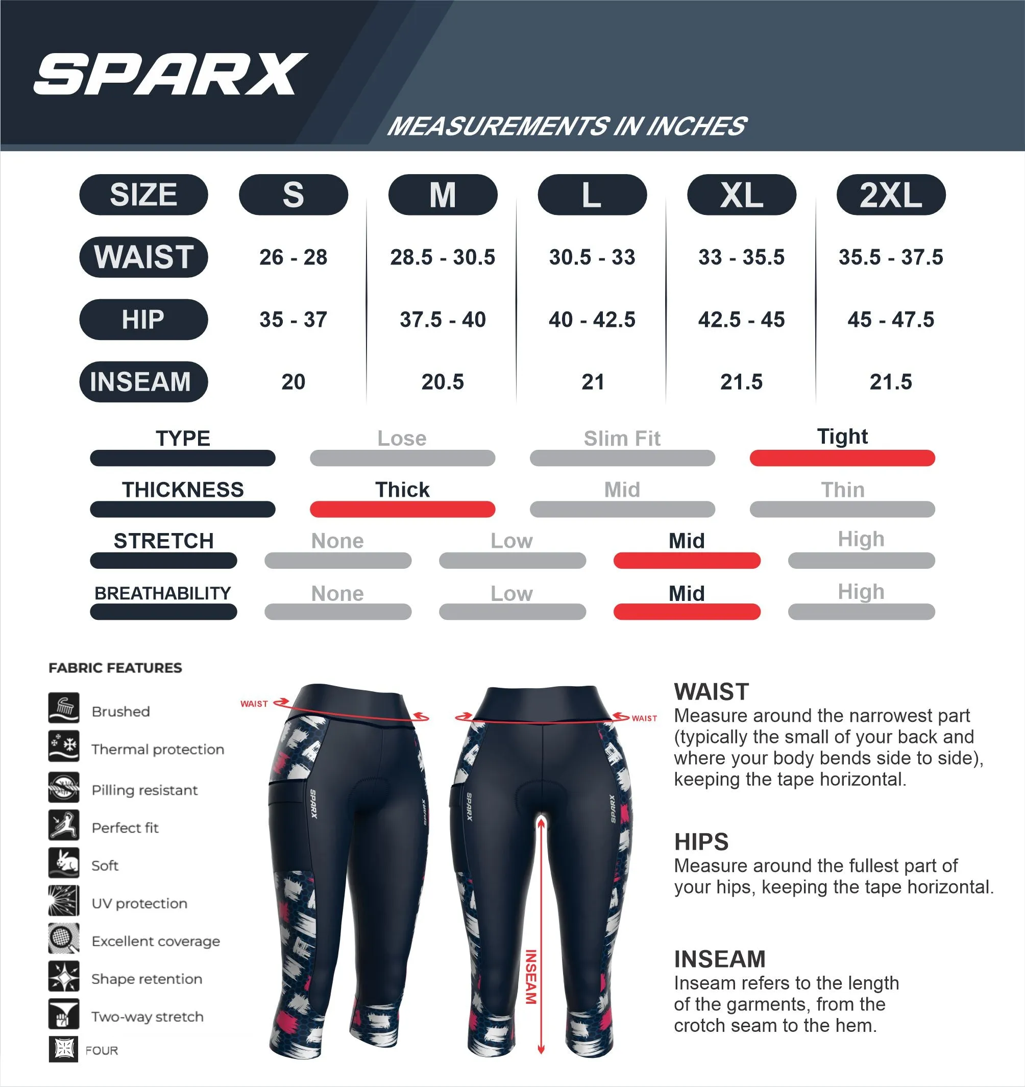 Women Gray Forest Cycling Tights