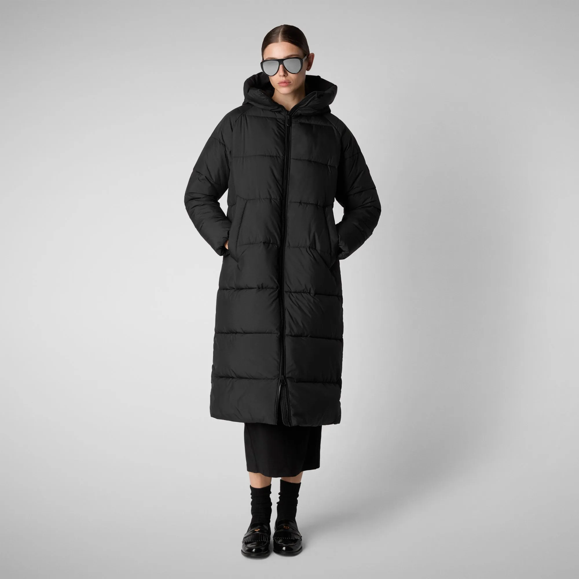 Women's animal free Puffer jacket Janis in black