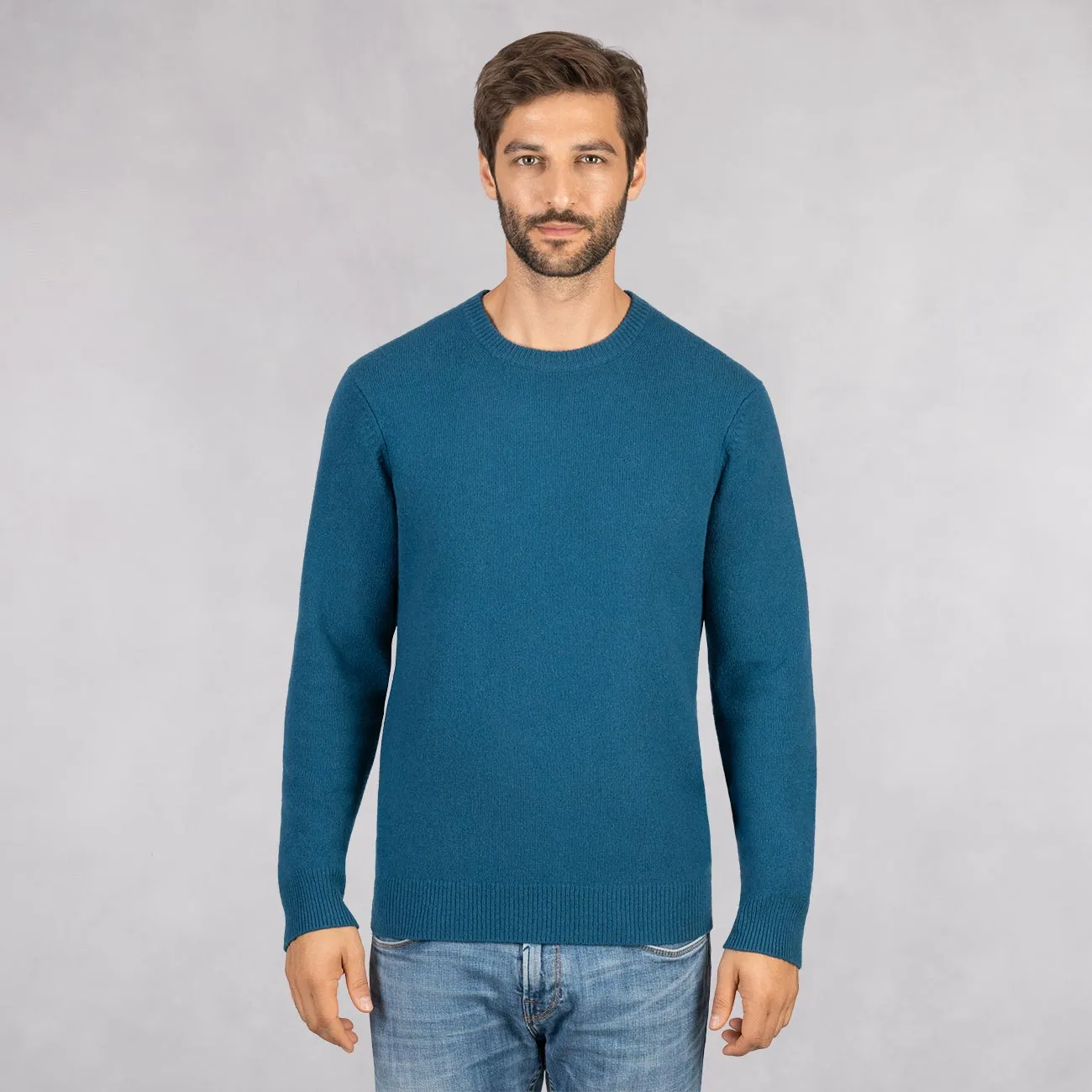 Wool Pullover Round Neck Men