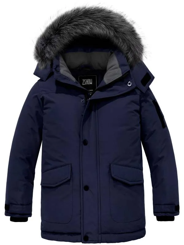 ZSHOW Boy's Hooded Winter Padded Coat