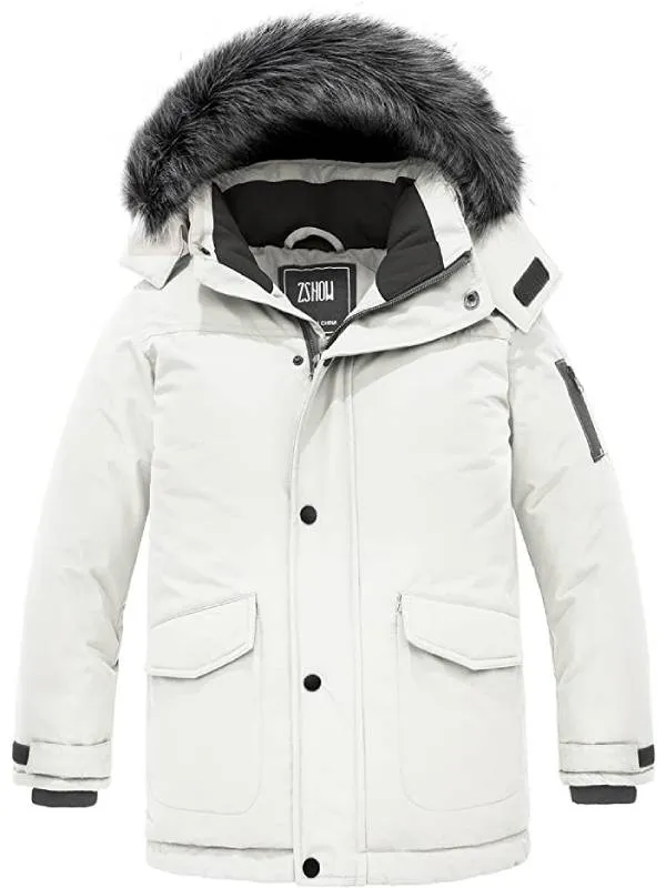 ZSHOW Boy's Hooded Winter Padded Coat