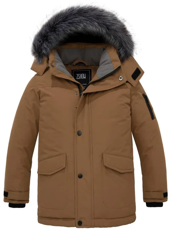 ZSHOW Boy's Hooded Winter Padded Coat